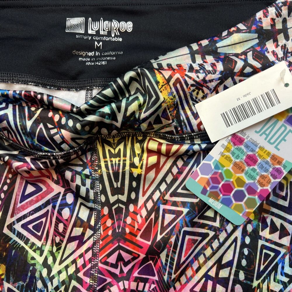 Luluroe Jade Leggings Medium Rare Pattern NWT